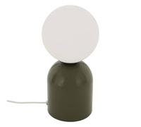 Atmosphera - Lámpara bessie esférica, 25 cm de altura - Verde