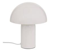 Atmosphera - Lámpara Champiñón Lito - Blanco - Acero - Altura 24,5 cm - Casquillo E27 - Red Eléctrica - Estilo Retro & Diseño - Ideal para Dormitorio, Salón, Oficina - 25W Max
