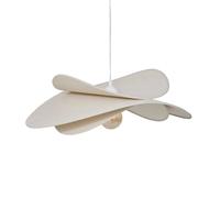 Atmosphera - Lámpara colgante de lino beige alara d69cm