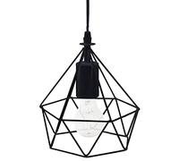 Atmosphera - Lámpara Colgante 'IDA' Negra - Metal D. 19 cm