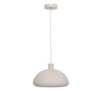 Atmosphera - Lámpara Colgante Savio Beige - Pantalla de Acero D27,5 cm - Bombilla no incluida E27 40 W - Iluminación para salón, Oficina, Dormitorio y Cocina