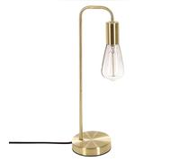 Atmosphera Lámpara de mesa Keli – dorada, metal, 45 cm, diseño industrial