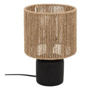 Atmosphera - Lámpara de mesa koby negro h24cm