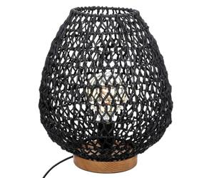 Atmosphera - Lámpara «Etel» negro - metal y papel H36 cm