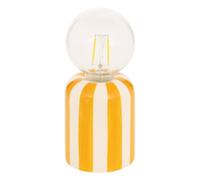 Atmosphera - Lámpara led a pilas rico h19,5cm - Amarillo