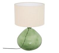 Atmosphera - Lámpara mell cilíndrica, 55 cm de altura, verde
