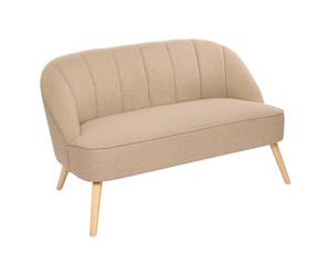 Atmosphera - Naova sofá 2 plazas 72x72x126 cm Tela Beige