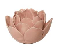 Atmosphera - Portavelas «Flor» de Mona, 6 cm de Altura - Rosa