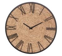 Atmosphera Reloj Nico diámetro 50 cm metal y paja