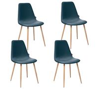 Atmosphera Set de 4 Sillas Roka Azul Denim para Comedor