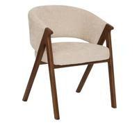 Atmosphera - Silla de Mesa amza, 79 cm de Altura, Color Beige Nogal