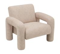 Atmosphera - Sillón elyon, 72 cm de Altura, Color Beige