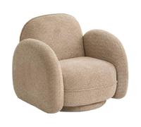 Atmosphera - Sillón Giratorio fiva, 78 cm de Altura, Color Beige