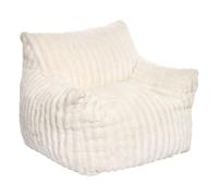 Atmosphera - Sillón Infantil muzi Acanalado, 47 cm de Altura, Blanco