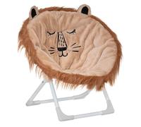 Atmosphera - Sillón Infantil Plegable león, Color marrón