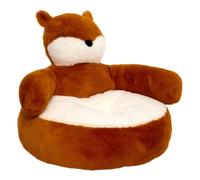 Atmosphera - Sillón Infantil zafa con diseño de Zorro, 45 cm de Altura, Color Naranja