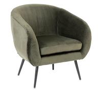 Atmosphera - Sillón solaro Terciopelo Verde Caqui