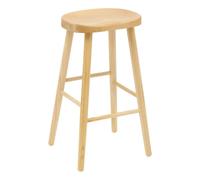 Atmosphera - Taburete de bar senka ovalado (71 cm), color beige