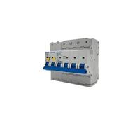 Atmoss Protector combinado sobretensiones Transitorio + Permanente 4P 40A, 4P 40A Tipo 2 Trifásico 10KA, Precableado, Clase C, Sobretensión hasta 480V, 415V AC 50HZ, Pequeño