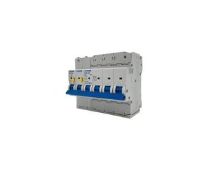 Atmoss Protector combinado sobretensiones Transitorio + Permanente 4P 40A, 4P 40A Tipo 2 Trifásico 10KA, Precableado, Clase C, Sobretensión hasta 480V, 415V AC 50HZ, Pequeño