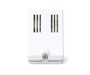 Atmoss Timbre Zumbador Eléctrico TIMB-004, 220-240V, Potencia 30W, Buzzer Sonido 80 dB, Fabricado en ABS Resistente Color Blanco, Ideal para Puertas, Oficinas, Escuelas y Comercios, Fácil Instalación