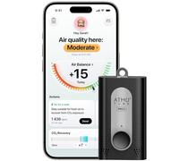 Atmotube PRO 2 - Monitor de calidad del aire portátil profesional para exteriores e interiores (PM, CO2, VOC, NOx, temperatura, humedad y presión atmosférica)