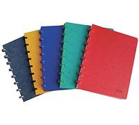 Atoma - Lote de 10 cuadernos A5 con anillas - Rayado con margen - 72 hojas desprendibles (144 páginas) - Cubierta de cartón