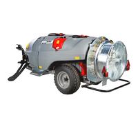 Atomizador de arrastre Gray T Car 1500/80 con enganche para tractor para pulverización - Capacidad 1500L - Bomba AR1064