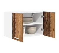 ATOMSTACK MAKER Armario colgante de cocina con 2 puertas, madera vieja y blanca, 60 x 31 x 40 cm, madera minimalista, para cocina moderna, 2 unidades