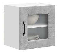 ATOMSTACK MAKER Armario de cocina Kalmar de color gris hormigón, madera, 40 x 31 x 40 cm, montaje en pared, moderno armario de pared con gran espacio de almacenamiento, ideal para cocinas e interiores