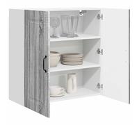 ATOMSTACK MAKER Armario de cocina Sonoma gris, 80 x 31 x 80 cm, madera, moderno aspecto de madera envejecida, amplio espacio de almacenamiento para ollas y utensilios, fácil montaje - Serie Kalmar