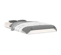 ATOMSTACK MAKER Cama de Madera Maciza de Pino Blanca 90x190 cm Con Somier Integrado - Litera Individual Estable y Elegante para Adultos, Adolescentes y Niños, Ideal para Habitaciones Pequeñas