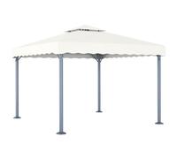 ATOMSTACK MAKER Cenador de 300 x 300 cm, color crema - Techo con protección UV de tela Oxford con revestimiento de PA, marco de aluminio resistente de acero, ideal para jardín, barbacoa y