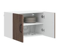ATOMSTACK MAKER Juego de 2 armarios de pared de cocina (60 x 31 x 40 cm), aspecto de roble marrón, de madera resistente con 4 puertas con bisagras, armario de pared moderno para una cocina ordenada