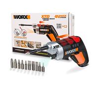 Atornillador 4V WORX | WX252 | Porta puntas extensibles |kit de 10 puntas | luz LED | 3Nm de par apriete | Batería integrada de 1,5Ah | 230 r.p.m | Ligero y manejable