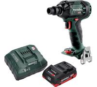 Atornillador de impacto a batería Metabo SSW 18 LTX 300 BL 18 V 300 Nm 1/2" sin escobillas + 1 batería LiHD 4,0 Ah + cargador