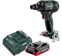 Atornillador de impacto a batería Metabo SSW 18 LTX 300 BL 18 V 300 Nm 1/2" sin escobillas + 1 batería LiHDX 4,0 Ah + cargador