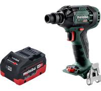 Atornillador de impacto a batería Metabo SSW 18 LTX 300 BL 18 V 300 Nm 1/2" sin escobillas + 1 batería LiHD de 5,5 Ah - sin cargador