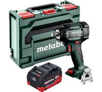 Atornillador de impacto a batería Metabo SSW 18 LTX 550 BL 18 V 550 Nm sin escobillas + 1 batería LiHD 5,5 Ah + metaBOX - sin cargador