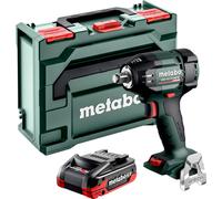 Atornillador de impacto a batería Metabo SSW 18 LTX 550 BL 18 V 550 Nm sin escobillas + 1 batería LiHDX 4,0 Ah + metaBOX - sin cargador