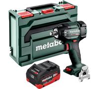 Atornillador de impacto a batería Metabo SSW 18 LTX 550 BL 18 V 550 Nm sin escobillas + 1 batería LiHD 8,0 Ah + metaBOX - sin cargador