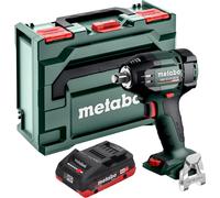 Atornillador de impacto a batería Metabo SSW 18 LTX 550 BL 18 V 550 Nm sin escobillas + 1 batería LiHD 4,0 Ah + metaBOX - sin cargador