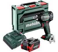 Atornillador de impacto a batería Metabo SSW 18 LTX 550 BL 18 V 550 Nm sin escobillas + 1 batería LiHDX 8,0 Ah + cargador + metaBOX