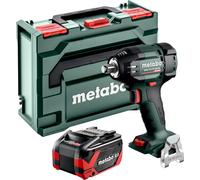 Atornillador de impacto a batería Metabo SSW 18 LTX 550 BL 18 V 550 Nm sin escobillas + 1 batería LiHDX 8,0 Ah + metaBOX - sin cargador