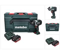 Atornillador de impacto a batería Metabo SSW 18 LTX 800 BL 18 V 800 Nm 1/2" sin escobillas + 1 batería de 8,0 Ah + cargador + metaBOX