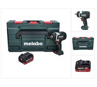 Atornillador de impacto a batería Metabo SSW 18 LTX 800 BL 18 V 800 Nm 1/2" sin escobillas + 1 batería de 5,5 Ah + metaBOX - sin cargador