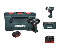 Atornillador de impacto a batería Metabo SSW 18 LTX 800 BL 18 V 800 Nm 1/2" sin escobillas + 1 batería de 8,0 Ah + metaBOX - sin cargador