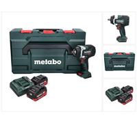 Atornillador de impacto a batería Metabo SSW 18 LTX 800 BL 18 V 800 Nm 1/2" sin escobillas + 2 baterías de 8,0 Ah + cargador + metaBOX