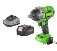 Atornillador de impacto a batería Procraft PWA36bb 20 V 850 Nm 1/2" sin escobillas + 1 batería de 4,0 Ah + cargador