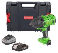 Atornillador de impacto a batería Procraft PWA80bb 20 V 1600 Nm 1/2" sin escobillas + 1 batería de 2,0 Ah + cargador + maletín RHINO